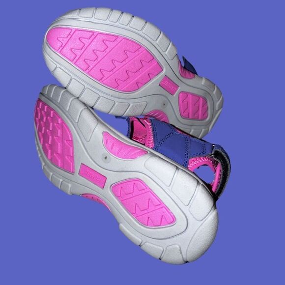 NWT Khombu Purple & Pink Jenny Sandal Big Girls Size 4 - Picture 4 of 5